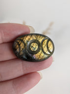Labradorite Triple Moon Goddess Cabochon