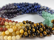 Chakra 8mm Round Beads