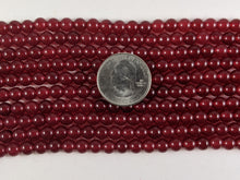 Load image into Gallery viewer, Ruby Jade 6mm Round Beads
