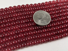 Load image into Gallery viewer, Ruby Jade 6mm Round Beads
