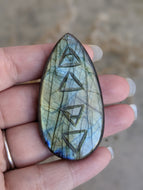 Labradorite Four Elements Cabochon 01