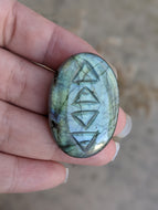 Labradorite Four Elements Cabochon 05