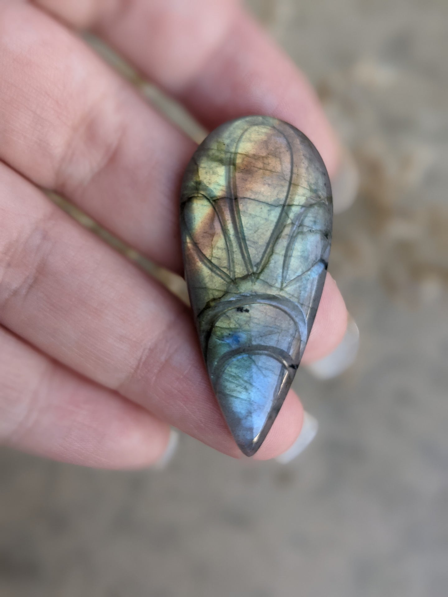 Labradorite Large Blessings Cabochon 08