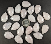 Load image into Gallery viewer, Rose Quartz Teardrop Cabochons
