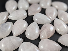 Load image into Gallery viewer, Rose Quartz Teardrop Cabochons
