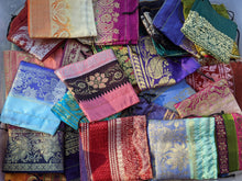 Load image into Gallery viewer, Silk Sari Drawstring Bags
