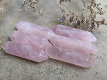 Load image into Gallery viewer, Rose Quartz Large Double Terminated Points
