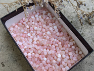 Pink Peruvian Opal Cabochons - 4mm Round