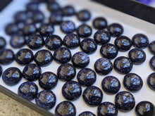 Load image into Gallery viewer, Blue Goldstone Round Cabochons - 8mm
