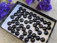 Black Onyx Round Cabochons - 8mm