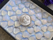 Load image into Gallery viewer, Opalite 10mm Heart Cabochons
