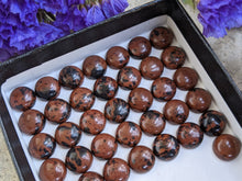 Load image into Gallery viewer, Mahogany Obsidian Round Cabochons - 8mm
