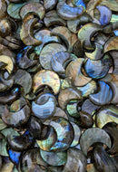 Clearance Labradorite Imperfect Moon Cabochons