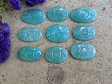 Load image into Gallery viewer, Amazonite Triple Moon Cabochons
