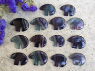Fluorite Zuni Bear Cabochons - Small