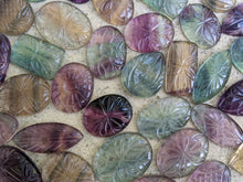 Load image into Gallery viewer, Closeout Fluorite Carved Cabochons
