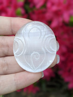 Selenite Goddess Cabochon - Large