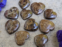 Load image into Gallery viewer, Bronzite Heart Cabochons
