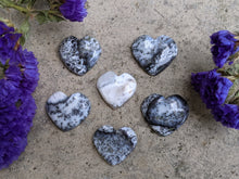 Load image into Gallery viewer, Dendritic Opal Heart Cabochons
