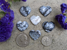 Load image into Gallery viewer, Dendritic Opal Heart Cabochons
