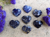 Sodalite Heart Cabochons