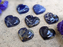 Load image into Gallery viewer, Sodalite Heart Cabochons
