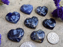Load image into Gallery viewer, Sodalite Heart Cabochons
