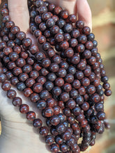 Load image into Gallery viewer, Red Brecciated Jasper 8mm Round Beads
