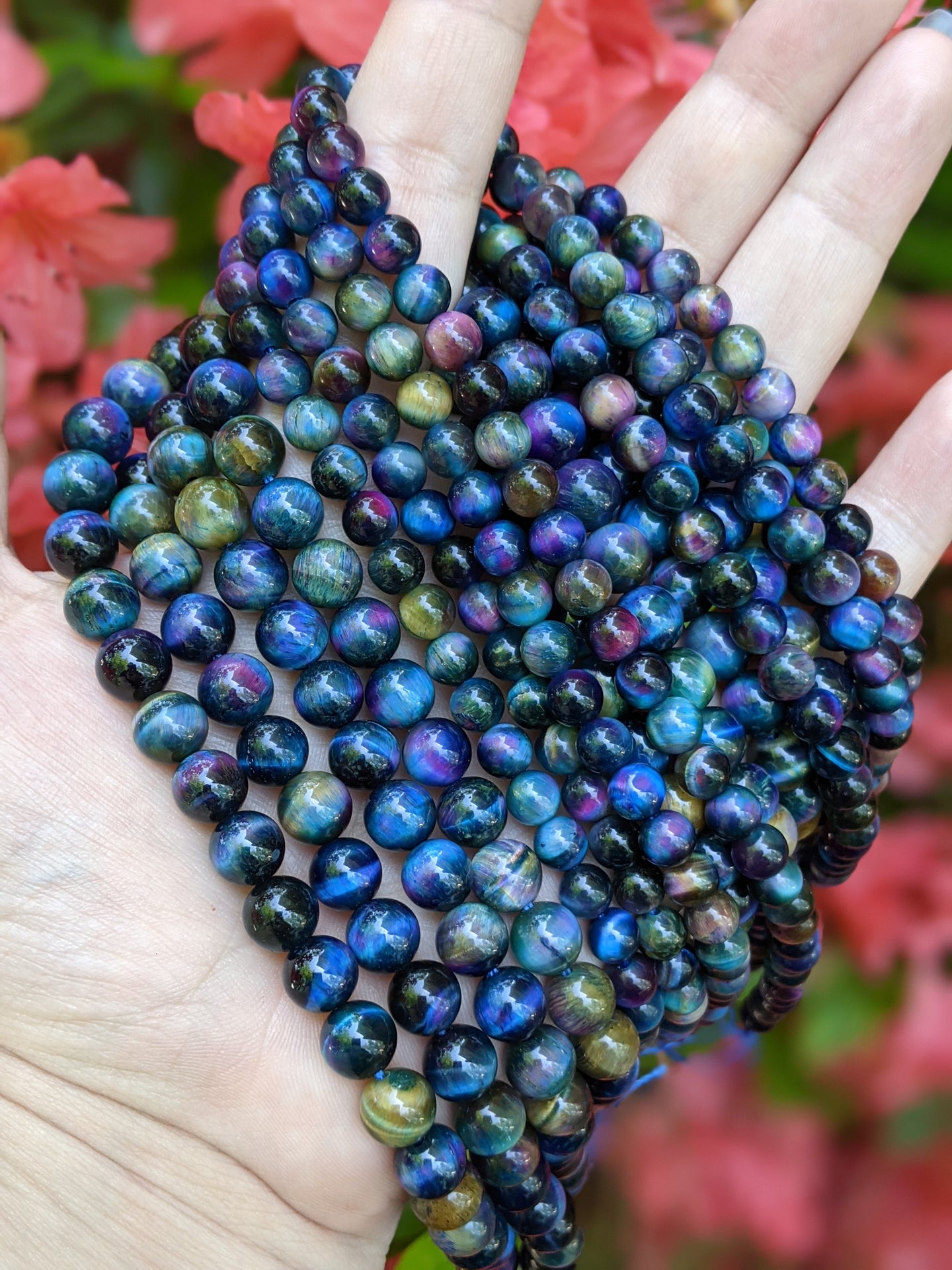 Galaxy Tiger's Eye Beads