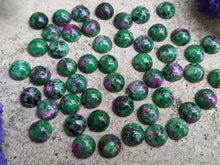 Load image into Gallery viewer, Ruby Zoisite Cabochons - 8mm Round
