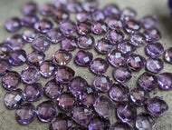 Amethyst Cushion (Square) Rose Cuts - 7mm