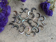 Black Lip Mother of Pearl Mini Crescent Moons