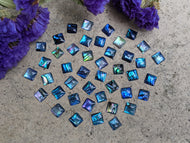 Abalone Square Cabochons - 6mm
