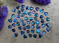 Abalone Heart Cabochons