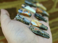 Load image into Gallery viewer, Maligano Jasper Coffin Cabochons (Drilled)
