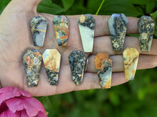 Load image into Gallery viewer, Maligano Jasper Coffin Cabochons (Drilled)
