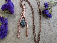 Handmade Labradorite Twig Pendant