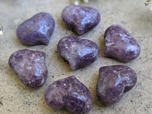 Load image into Gallery viewer, Lepidolite Puffy Hearts
