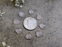 Load image into Gallery viewer, Rose Quartz Faceted Heart Cabochons - 8mm
