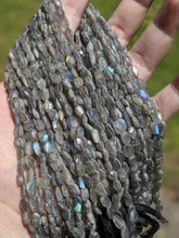 Load image into Gallery viewer, Labradorite Faceted Oval Beads
