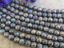 Load image into Gallery viewer, Larvikite (Mystic) Faceted Round Beads - 8mm
