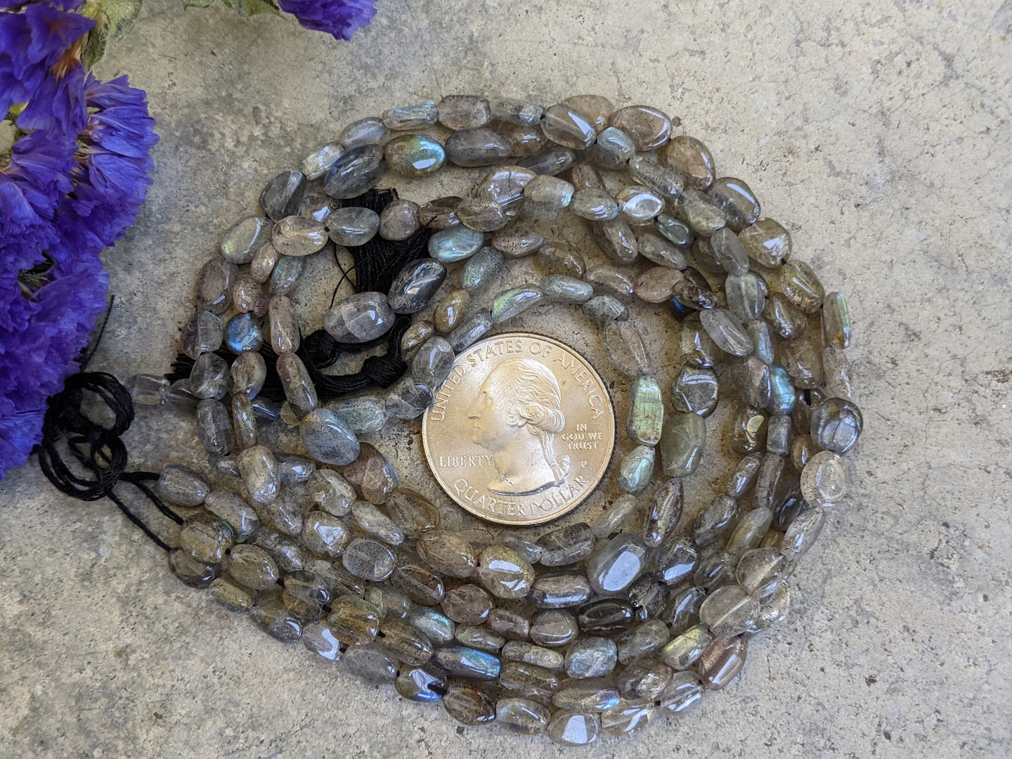 Labradorite Oval Beads - Small