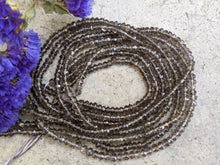 Load image into Gallery viewer, Smoky Quartz Faceted Rondelle Beads
