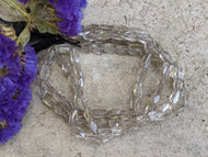 Smoky Quartz Faceted Rectangle Beads