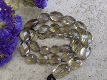 Load image into Gallery viewer, Lemon Smoky Quartz Faceted Barrel Beads - AA Grade
