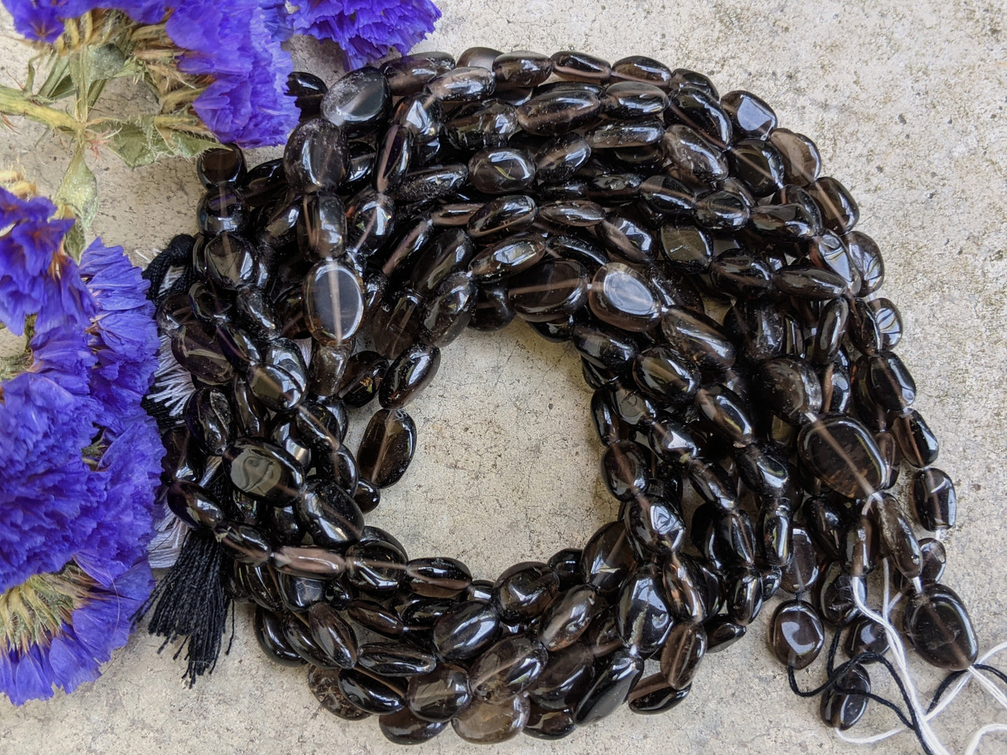 Smoky Quartz Dark Ovals