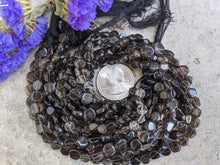 Load image into Gallery viewer, Smoky Quartz Coin Beads
