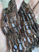 Load image into Gallery viewer, Smoky Quartz Flat Rectangle Beads
