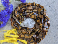 Tigers Eye Triangle Beads