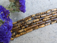 Tigers Eye Cylinder Beads